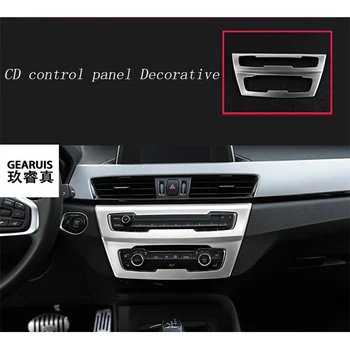 Auto styling Interiérom klimatizácia CD ovládací panel Kryt dekoratívne Samolepky Pre BMW X1 F48 2016-2018 auto Príslušenstvo