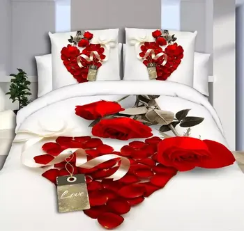 3D Obliečky Vlk Tiger, Leopard, Lev Panda Kvet 4pcs posteľná bielizeň Sady Kráľ Alebo Kráľovná Reaktívne Tlač Vianočné oslavy 45