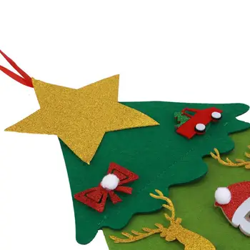 Urob si sám Cítil, Ozdoby na Vianočný Stromček Pre Deti Ozdoby na Vianočné stromčeky Detí Ručné Puzzle Visí Vianočné Ozdoby