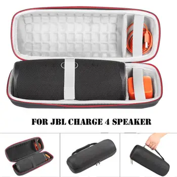 1Pcs Pevného Skladací Box Prípade JBL Charge 4 Reproduktora EVA Slúchadlá Drôt Úložný Box Kontajner puzdro Prenosné Vykonávať Bin Čierna