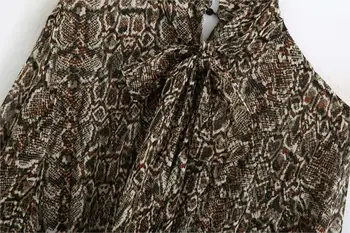 Foridol hada tlače šifón jeseň zimné šaty žien vintage svietidla rukáv čipky pás krátke šaty bežné dámy šaty