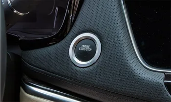 4 Farby Hliníka Engine Start/Stop Tlačidlo Dekorácie Kruhu Výbava Nálepky, Auto-styling Pre Cadillac XT5