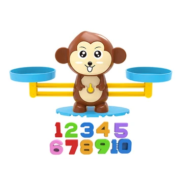 Puzzle dieťaťa Skoro Vzdelávacie Hračka Montessori Počítania Matematické Hry Rovnováhu pre Dieťa Deti Mš Vzdelávacie Hračka