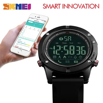 SKMEI Smart Hodinky Mužov Bluetooth Šport Smartwatches Vodotesné Hodinky Kalórií, Hodiny, Multifunkčné Miestne Sledovať Relogio Masculino