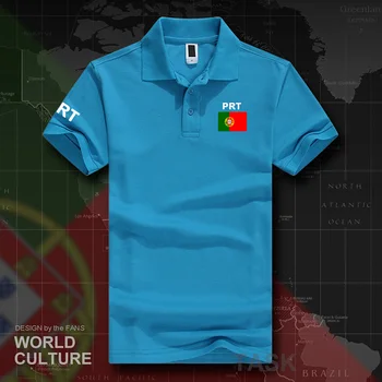 Portugalsko portugalská polo shirts mužov krátky rukáv biele značky vytlačené pre krajiny 2018 bavlna národ tímu vlajkou Portuguesa PT