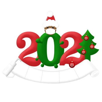 Prispôsobený Vianočné Dekorácie Na Vianočný Strom Visí Prívesky Karantény Rodinu Vianočné Ozdoby Vianočné Darčeky Natalel Navidad 2020