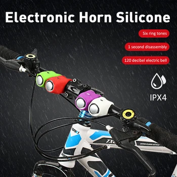 NOVÉ Spoplatnené Požičovňa Bell Nepremokavé Cyklistické Bicykli Zvony na Elektrický Horn Mini Prenosné Silikónové MTB Riadítka Zvony