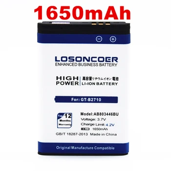 Originálne LOSONCOER 1650mAh AB803446BU Kvalitné Batérie Pre Samsung GT-B2710 Xcover Batérie