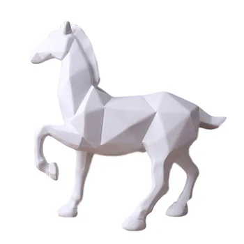 Živica Remesiel Moderných Domov Ornament Kreatívne Darčeky Geometrické Časti Čierny a Biely Kôň Ozdoby Zvierat, Ozdoby, výzdoba
