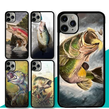 Bass Fishing Pstruh dúhový puzdro Pre iPhone 7 8 Plus XR X XS MAX 11 12 Pro Max mini 6S 5S SE 2020 Kryt Coque