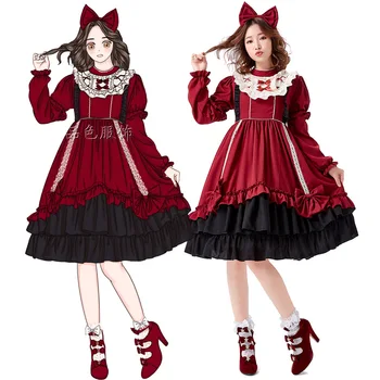 Umorden Halloween Kostýmy pre Ženy Lady Krásne španielsky Lolita Cosplay Gotický Princezná Šaty, Kostým Čarodejnice Európskej Oblečenie