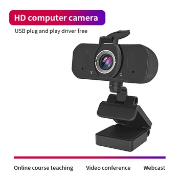 Digitálny USB Video Rekordér Home Office 1080P Full HD USB Webová Kamera s Mikrofónom pre Video Konferencie Živé Vysielanie