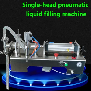 Horizontálne Liquid Náplň Stroj Saponát Dezinfekčný prostriedok Self-priming Jeden Vedúci Pneumatické Nehrdzavejúcej Ocele Zariadenia na Automatizáciu