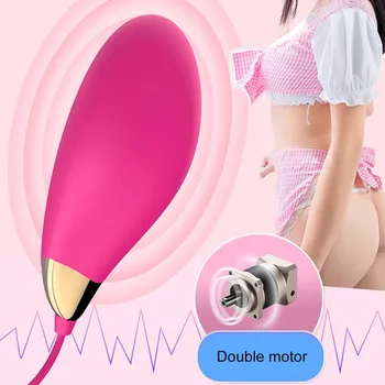 Elektronické Masturbator Vibrátor USB Nabíjateľné Vibračné Vajíčko Dospelých sexuálnu Hračku Pre Ženy Masážna Lopta Dospelých, Sexuálne Hračky-35