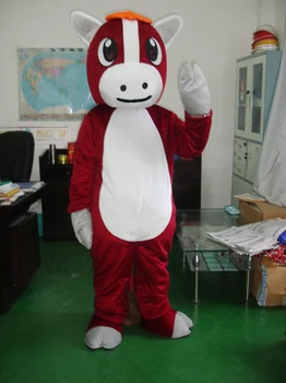 Unisex Plyšový Kôň Maskot Kostým pre Dospelých Cosplay Vyhovovali Hipo Maskot Kostým Zvierat Mascotte Maškarné kostýmy pre Halloween Vianoce