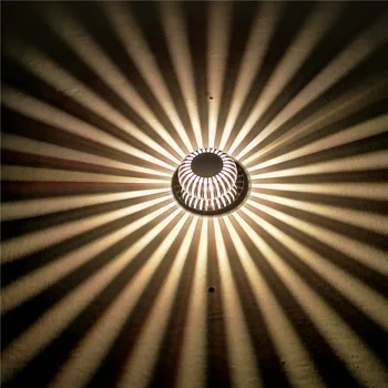LED sun flower nástenné svietidlo slnečnice tvorivé čítanie ktv koridoru lampa bar dekorácie, lampy kolo 1w3w farebné 110v220v vložené
