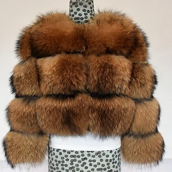 2020 Ženy, Zimné Nové Prírodné Líška Srsť Srsť Krátku Časť Teplé Zahusťovanie Reálne Fox Kožušiny Bunda Módne Luxusné Slim Reálne Kožušinový Kabát