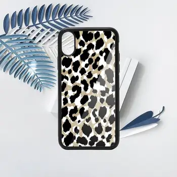 Leopard Luxusné cool Fashion Telefón Prípade coque FundaPC pre iPhone 11 12 pro XS MAX 8 7 6 6 Plus X 5S SE 2020 XR