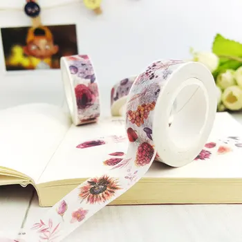1.5cmx10m kawaii Ovocie raj DIY dekoratívne zápisník plánovač maskovacia páska washi pásky na kancelárske potreby kancelárske lepiaca páska