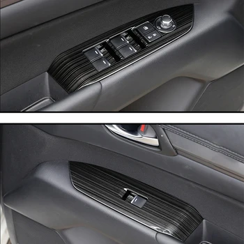 1 Sada pre 2017 2018 2019 Mazda Cx-5 Cx5 Kf Lhd Auto Okno Prepnúť Panel + Auto Radenie Okno Panel Kryt Nálepky Výbava Pásy Garn