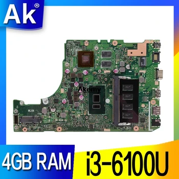 X302UV doske I3-6100 CPU 4G RAM doske Pre ASUS X302U X302UV X302UA notebook doske 90NB0BM0-R00020 Testované Workin