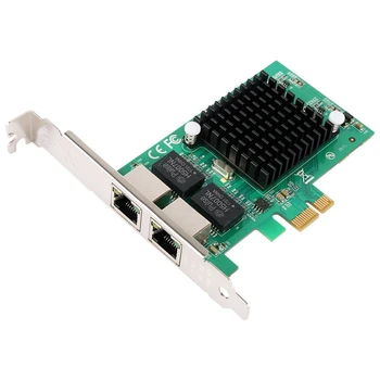 Gigabit Ethernet Pci-E Sieťový Radič Karta 10/100/1000Mbps, Rj45 X2 Dual 2 Port Pcie Server Sieťové Karty Lan Prispôsobiť