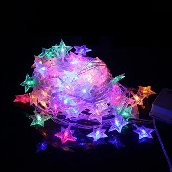 LED Star String Svetiel 1M/2M/5M/10M LED Rozprávkových Svetiel Svadobné, Vianočné dekorácie, Osvetlenie, Batérie Pracovať ligotať svetlá