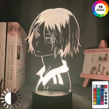 LED Ilúzie Svetlo 3D Akrylové Led Nočné Svetlo Anime Charakter Tvar Lampy s Diaľkovým ovládaním Domov Dodávky LB88