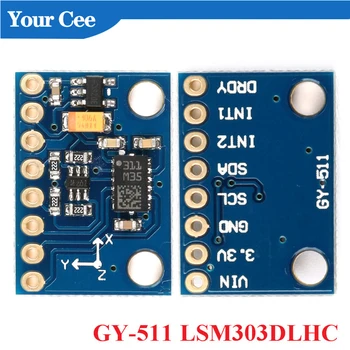 GY-511 LSM303DLHC ModuleSensor GY511 GY 511 E-Kompas 3 Os Akcelerometer + 3 Os Magnetometrické Snímača Modul