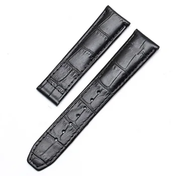 Originálny kožený remienok Výmenu pásu pre PT6158 PT6098 série 20 mm 22 mm čierna, hnedá watchband mužov náramok