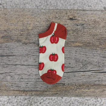 Roztomilý Zaujímavé Ovocie Ponožky Ženy na Jar a v Lete Tenké kórejský Iny Príliv Ponožky Zelený Japonský Avokádo INY Drew Ponožky Harajuku