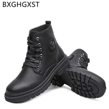 čierne kožené topánky mužov topánky 2020 módne členkové topánky mužov vysokej kvality značky návrhár obuvi pánske topánky bežné luxusné topánky buty