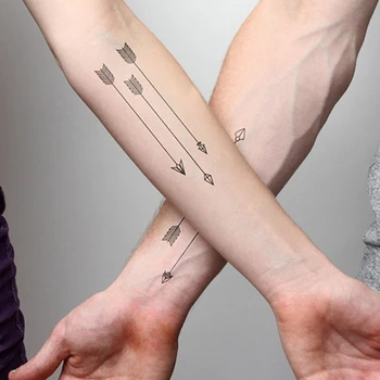 Body Art Nepremokavé Dočasné Tetovanie 3D Sex Šípku Dizajn Flash Tetovanie Nálepky