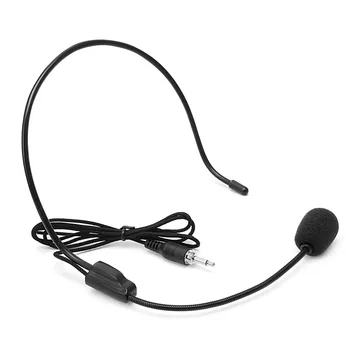 3,5 mm Káblové pripojenie Mikrofónu Hlas Zosilňovač Headset Studio Konferenčné Reči Reproduktor