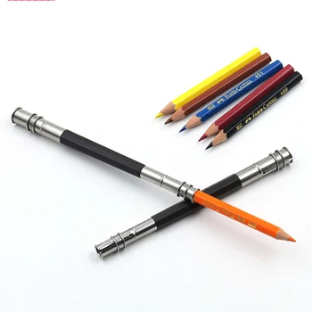 1pcs Nastaviteľné Dual Hlavy Ceruzka Extender Držiteľ Umenie Darček Pre Školy Náčrt Úrad Napíšte Nástroj Maľovanie N4C1