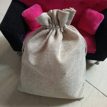 50pcs 10x14cm textílie vrecoviny svadobné Šnúrkou tašky na Narodeniny, Vianoce, Darček taška Potravín Candy bag vrecoviny šperky Skladovanie tašky