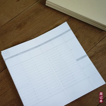 Ručne vyrábané Kožené traval Notebook Náplň vložky Vymeniť Vnútorné Jadro Sketchbook Plánovači Cestovný Denník Časopisoch