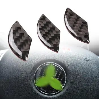 3ks Uhlíkových Vlákien Volante Vozidla Logo Nálepky, Nálepky Výbava, Auto Doplnky Interiéru