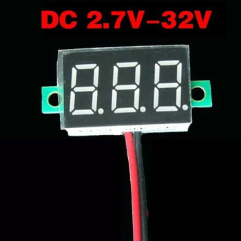 1PCS DC2.7V-32V DIY Digitálny LED Mini Display Modul Voltmeter Napätie Tester Panel Meter Rozchod