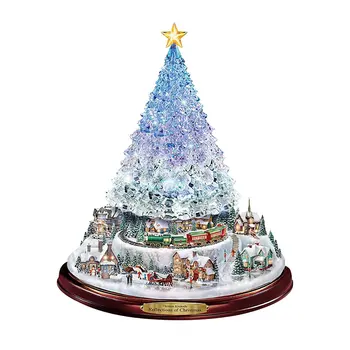 Nový Vianočný Stromček Santa Claus Rotujúce Socha Vlak Dekorácie Vložiť Okno Vložiť Nálepky, Vianočné Dekorácie, Domáce Stranu