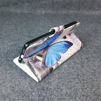 Nový Butterfly Kvet Vlajka Designer Wallet Flip Stojan Knižné Prípade Pre ZTE Blade V9 Vita 5.45 palcový Dual sim