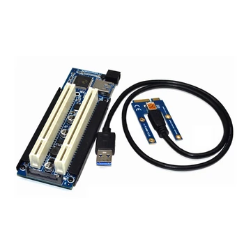 MINI PCI-E Dual PCI Stúpačky Karty PCI Slot Podporuje Snímanie Kartu Gold Dane Karta Zvuková Karta Paralelného Portu Karty