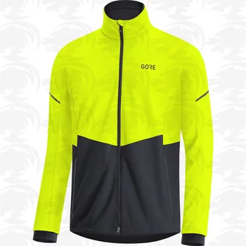 GORE 2021 cyklistické oblečenie fluorescenčné farby teplá bunda cestné cyklistické oblečenie gore replika maillot ciclismo