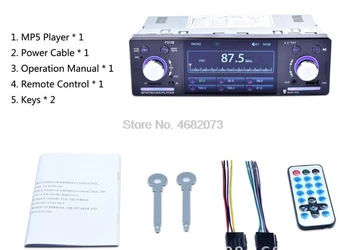 DHL/Fedex 5 ks 4.1 Palcový 1 Din HD Bluetooth Car Stereo Rádio Auto MP3 a MP5 Prehrávač Hudby, Podpora USB, FM TF AUX P5128