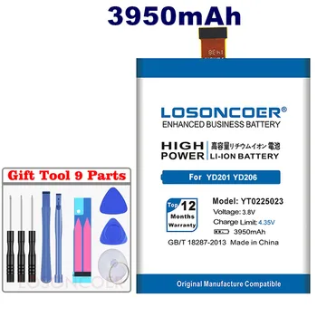 LOSONCOER YT0225023 3950mAh Telefón Batérie Pre Yotaphone 2 YD201 YD206 Batérie Vstavaný Testované Nové SanErqi +Darček nástroje +samolepky