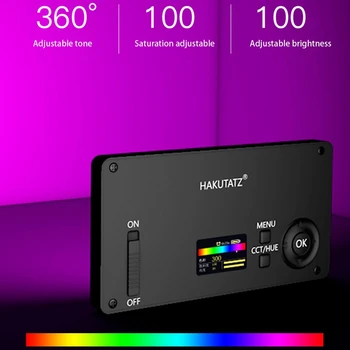 NÁRAST-RGB LED Prenosné Video Svetlo, Vstavané 1400MAh Batérie, 72 LED Svetlá, 3000-6000K Stmievateľné RGB Kameru, Video Svetlo,