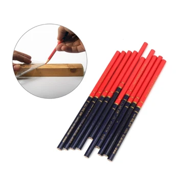 10Pcs/Set Modrý A Červený Vodič Kolo Tesári Ceruzky Pre Drevospracujúci Core Značku