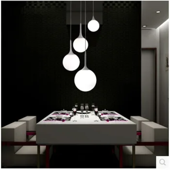 Reštaurácia tvorivé osobnosti moderný minimalistický obývacia izba, spálňa osvetlenie mlieko biele sklo, sférické Prívesok LightsLX102814