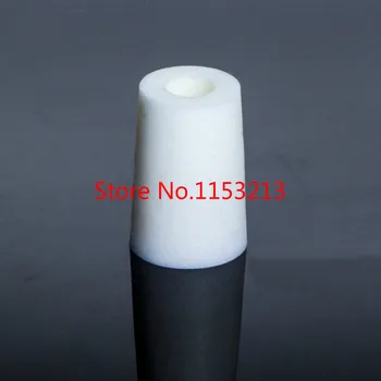 50 ks 15-19 mm Priemerom Biela Silikónová Lab Test Tube Zátka Zástrčky Náhrada za sklenených trubíc s priemerom 18 mm
