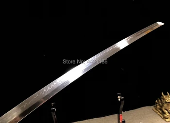 Žehlička Tsubou*Samuraj Meč T10 Ocele Hliny Tvrdeného Skutočné Japonské KATANA Full Tang Britva Ostrosť Bitka Pripravený Pre Rezanie